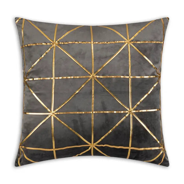 Charcoal Gold Pillow