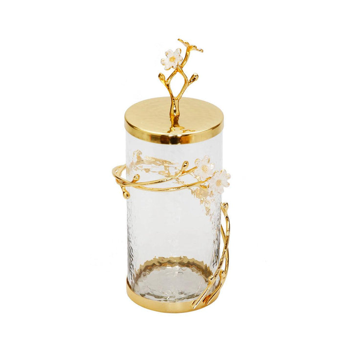 Cherry Blossom Canister - Gilt Touch