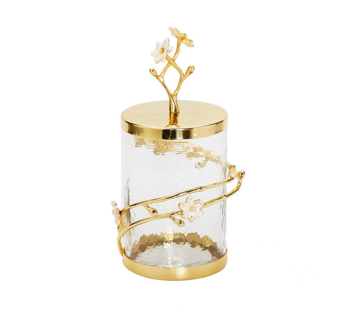 Cherry Blossom Canister - Gilt Touch