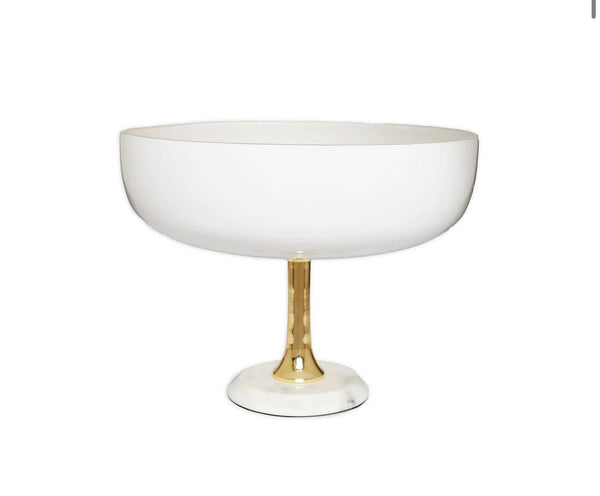 Gold Footed Marble Bowl - Gilt Touch
