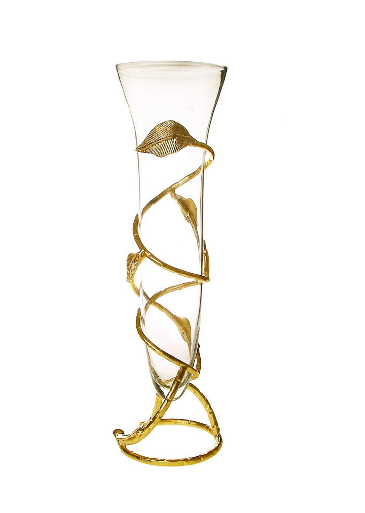 Gold Leaf Vase with  Insert - Gilt Touch