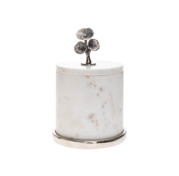 Silver marble Canisters